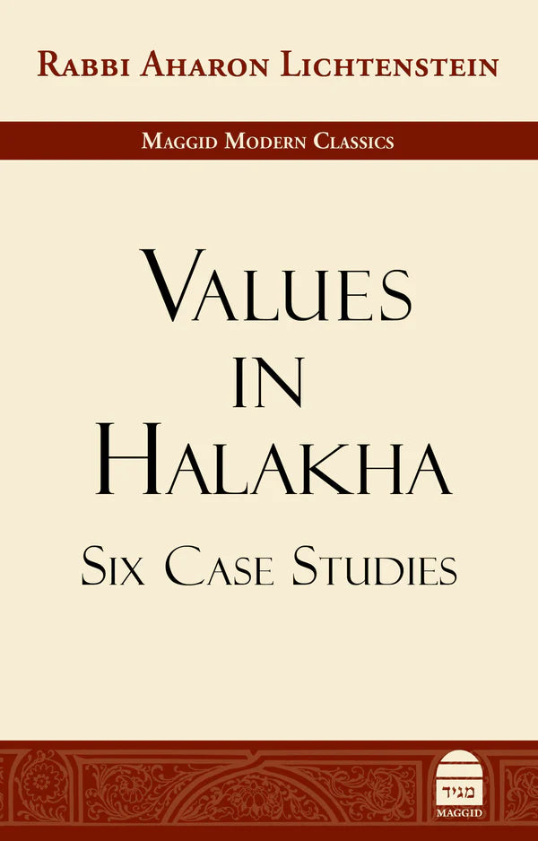 Values in Halakha